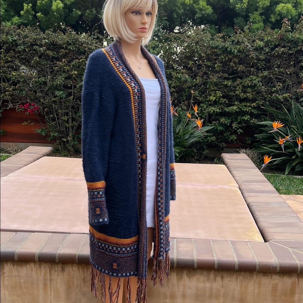 Boho Tribal Knit Cardigan